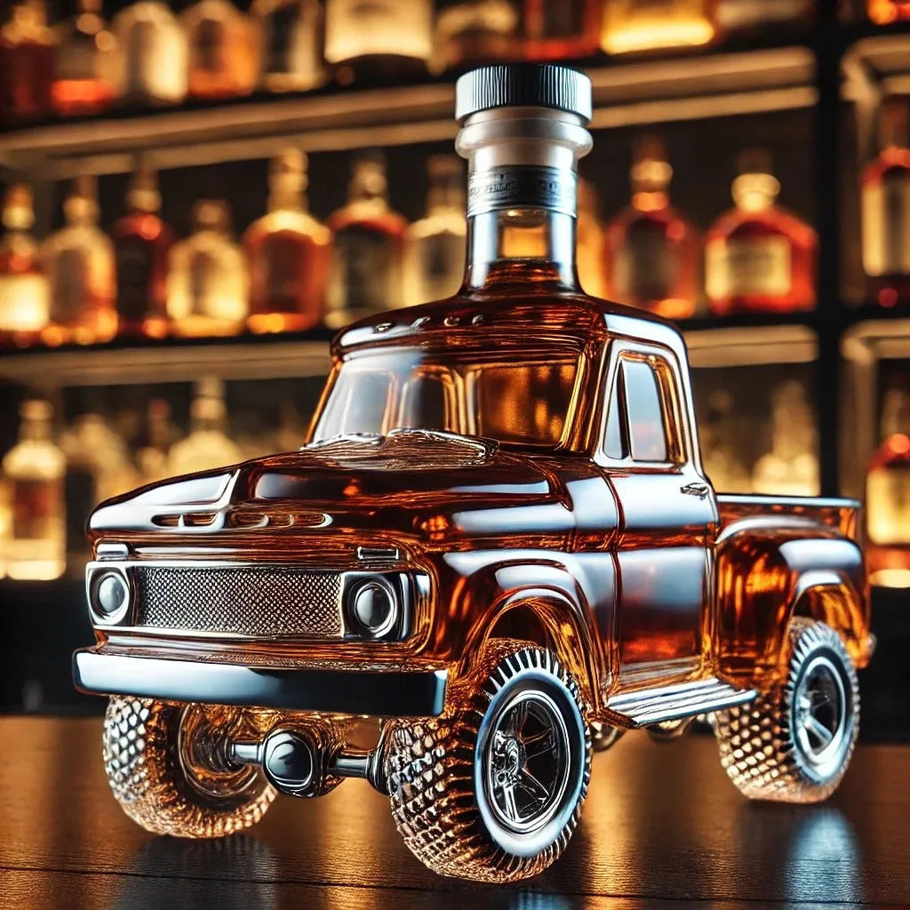 【Neskorý letný výpredaj】🥃Unikalny Jeep, solidna szklana konstrukcja, karafka do whisky