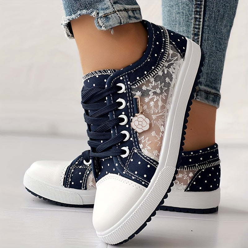 💕【35-42】 2024 modne, codzienne, płócienne buty z koronką 3609971