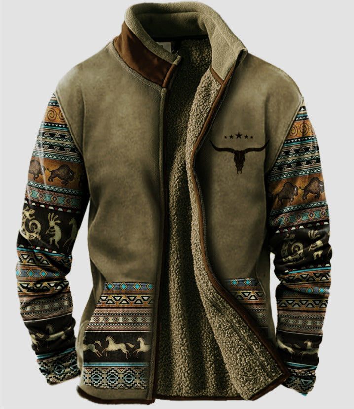 【S-3XL】🔥Sudadera térmica gruesa para hombre 2025 | Manga larga con diseño 3D | Ideal para otoño e invierno contra el frío