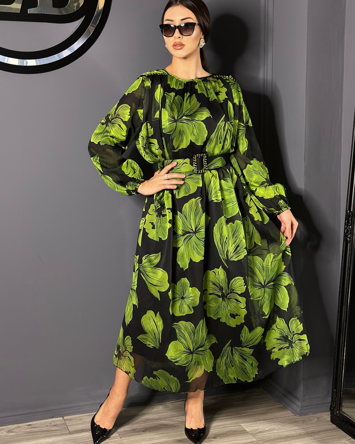 🔥【S-5XL】👗Noua rochie eleganta din tul din flori pentru vara