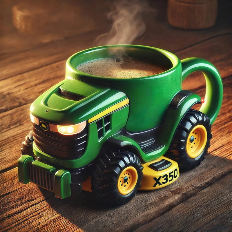 ☕Retro filiżanka do kawy w kształcie traktora rolniczego