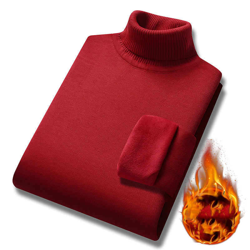 Nowym stylu, lekki, luksusowy męski sweter z golfem