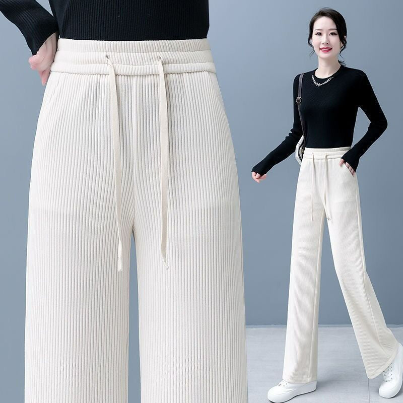 đ„ăCompre uno y llĂ©vese otro gratisă đNuevos pantalones casuales de terciopelo con perneras anchas, muy cĂłmodos de usar.