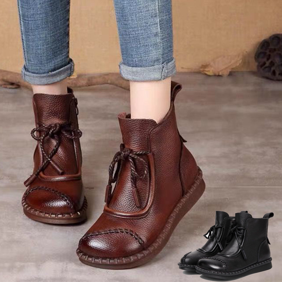 🔥【35-40】2024 Nowe buty ze skóry bydlęcej importowane z Australii