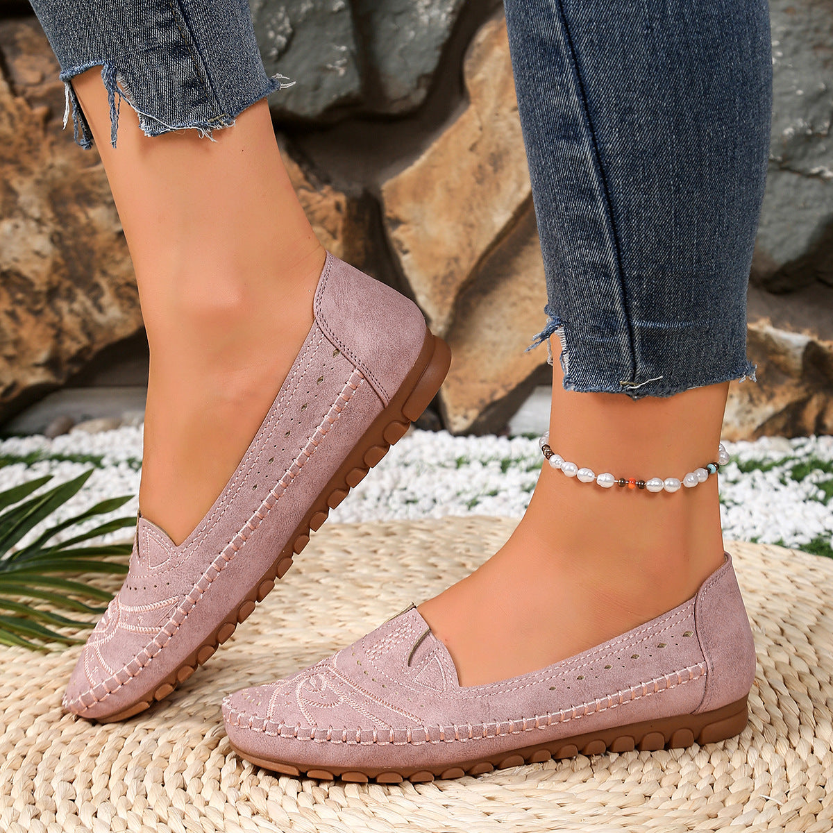 【36-43】Mocasines sin cordones de suela blanda para uso diario