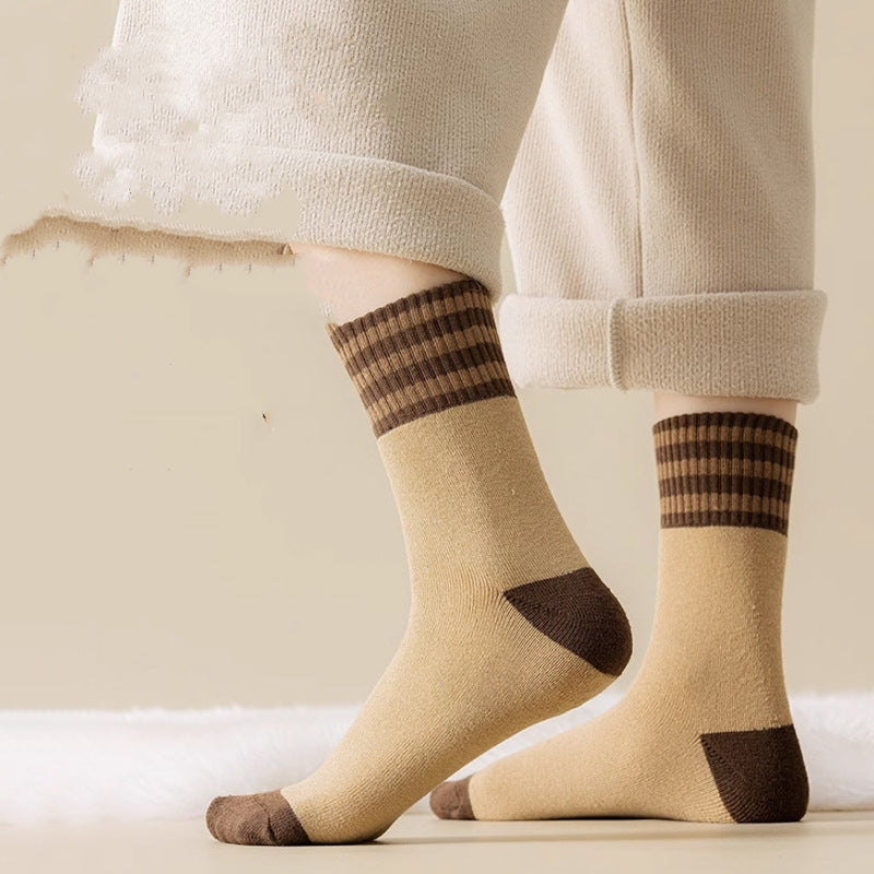 【🔥Compre 10 pares y obtenga 10 pares gratis】🎁Calcetines gruesos de algodón de invierno, cálidos y aislantes