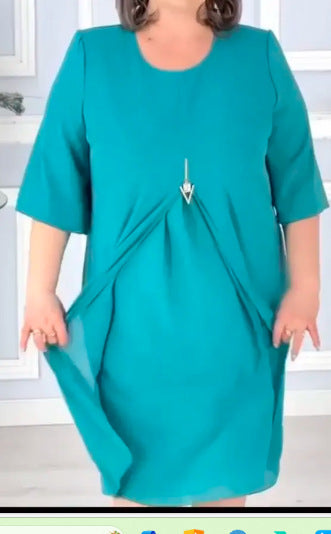 【🏆Najlepiej sprzedające się produkty】🔥🥰【S-5XL】2024 Prosta wielokolorowa sukienka