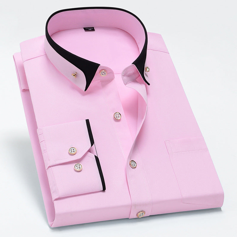 【S-4XL】👕2024 nowa, oddychająca męska koszula biznesowa z długimi rękawami