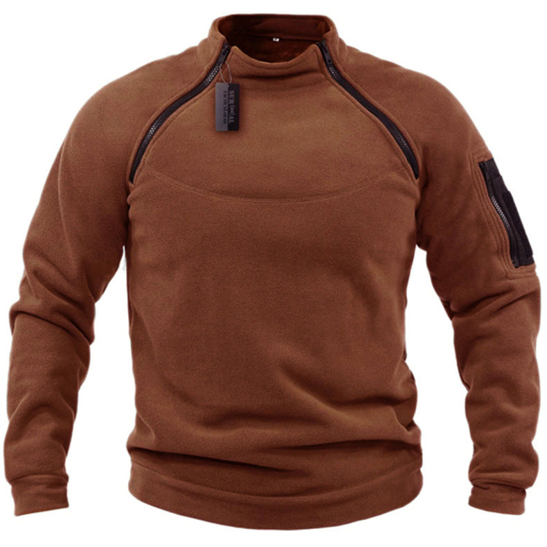 🎉✨【S-4XL】Nowa moda męska zimowa ciepła polarowa kurtka bazowa, bluza