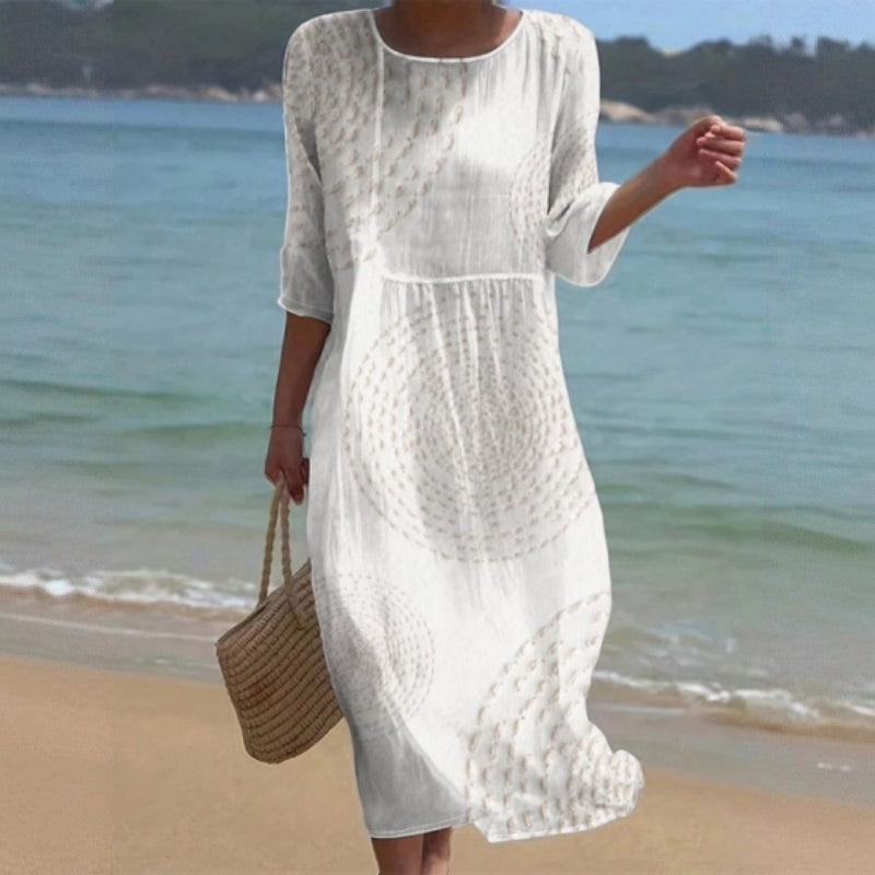 👗 Ostatni dzień promocji -50%!【XS-4XL】Letnia elegancka sukienka casualowa, przewiewna i wygodna, uniwersalna i wyszczuplająca