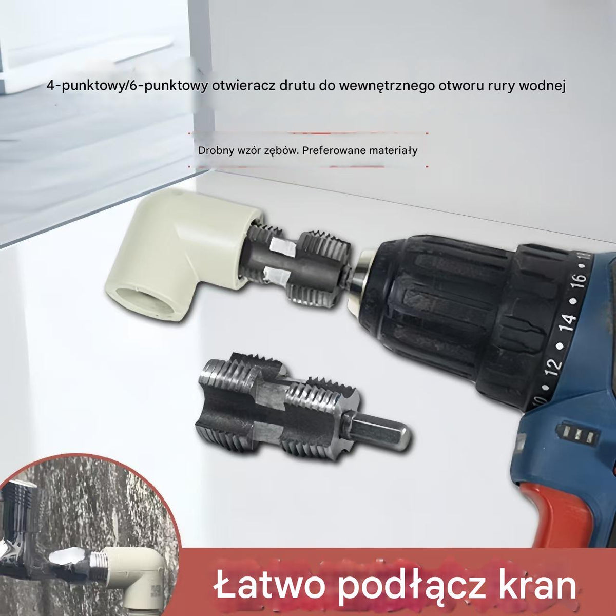 🛠️【Narzędzia do otwierania przewodu wewnętrznego rury wodnej i zestaw narzędzi do otwierania przewodu zewnętrznego】 4 punkty 6 punktów fajka wodna tworzywo PPR PVC