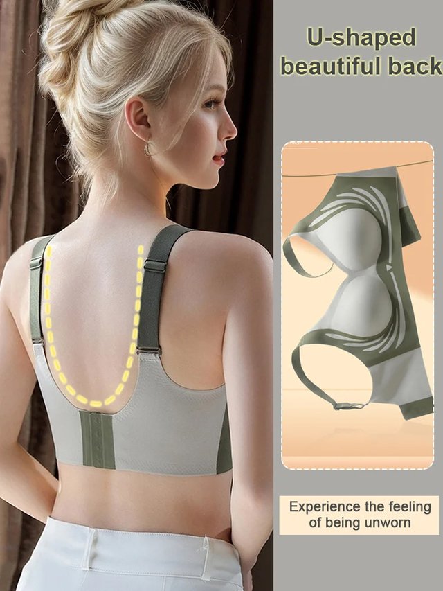 😍【Cumpărați 1, primiți 1 gratuit】【40-85KG】Sutien pentru femei fără sârmă, dintr-o bucată❤️