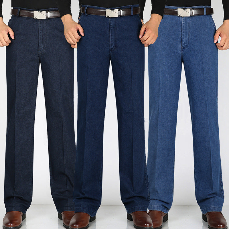 👖👖【55-110KG】 2025 Nowe męskie jeansy z wysokim stanem, plus size