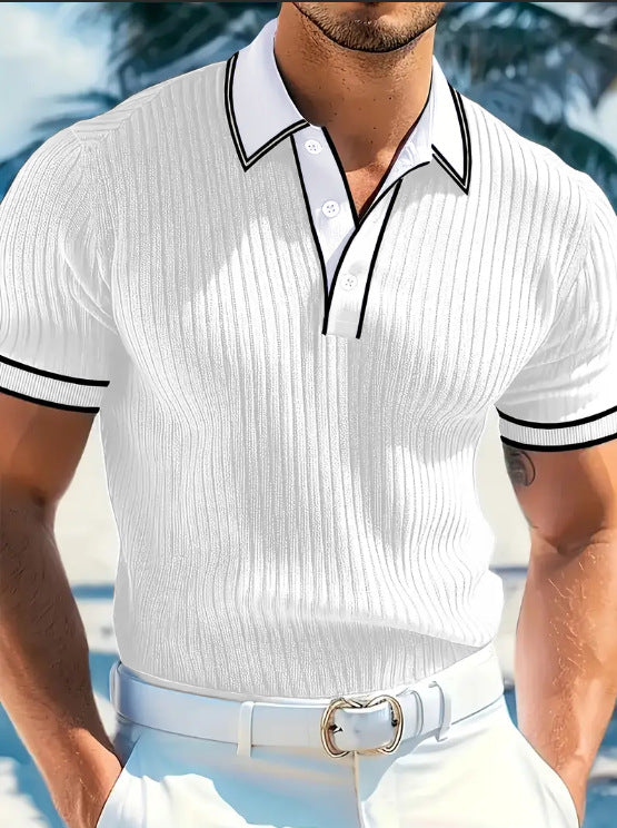 👕 50% ZNIŻKI! 🌞 Letnia, swobodna koszulka polo z krótkim rękawem – oddychająca bawełna, nowoczesny krój i idealna na relaksujące dni 🏖️