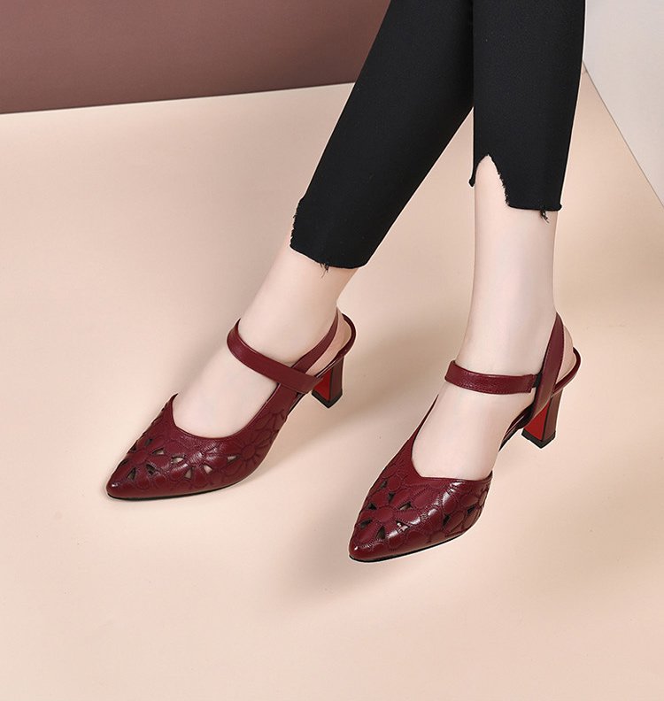 💖👍👡【35-41】2025 Nowa moda oddychające panie puste siatkowe buty na wysokim obcasie dla kobiet