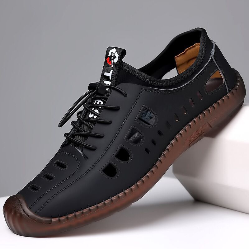 2024 nowe letnie oddychające męskie buty na co dzień z pustą, miękką podeszwą