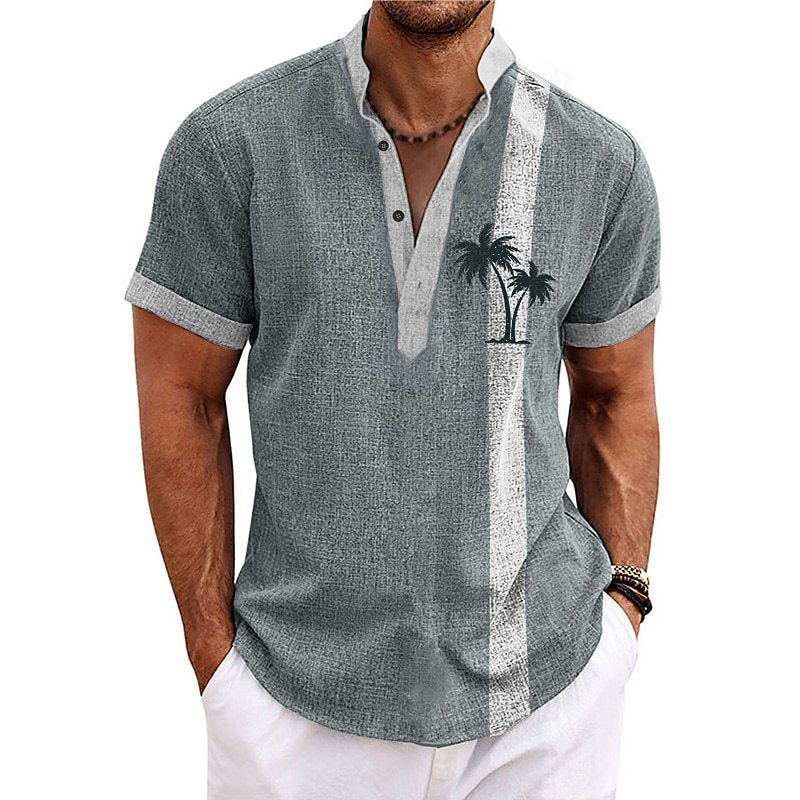 【S-6XL】😎☀️2024 Męska bawełniana koszula w stylu casual, resortowym