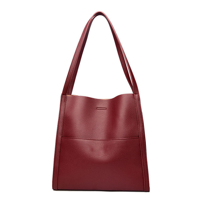 🔥👜👜【45% ZNIŻKI】Prosta, modna, pojemna torba na ramię z miękkiej skóry na jesień i zimę