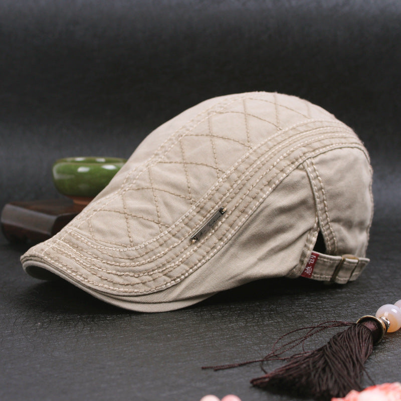 Regulowany dżinsowy beret w stylu vintage