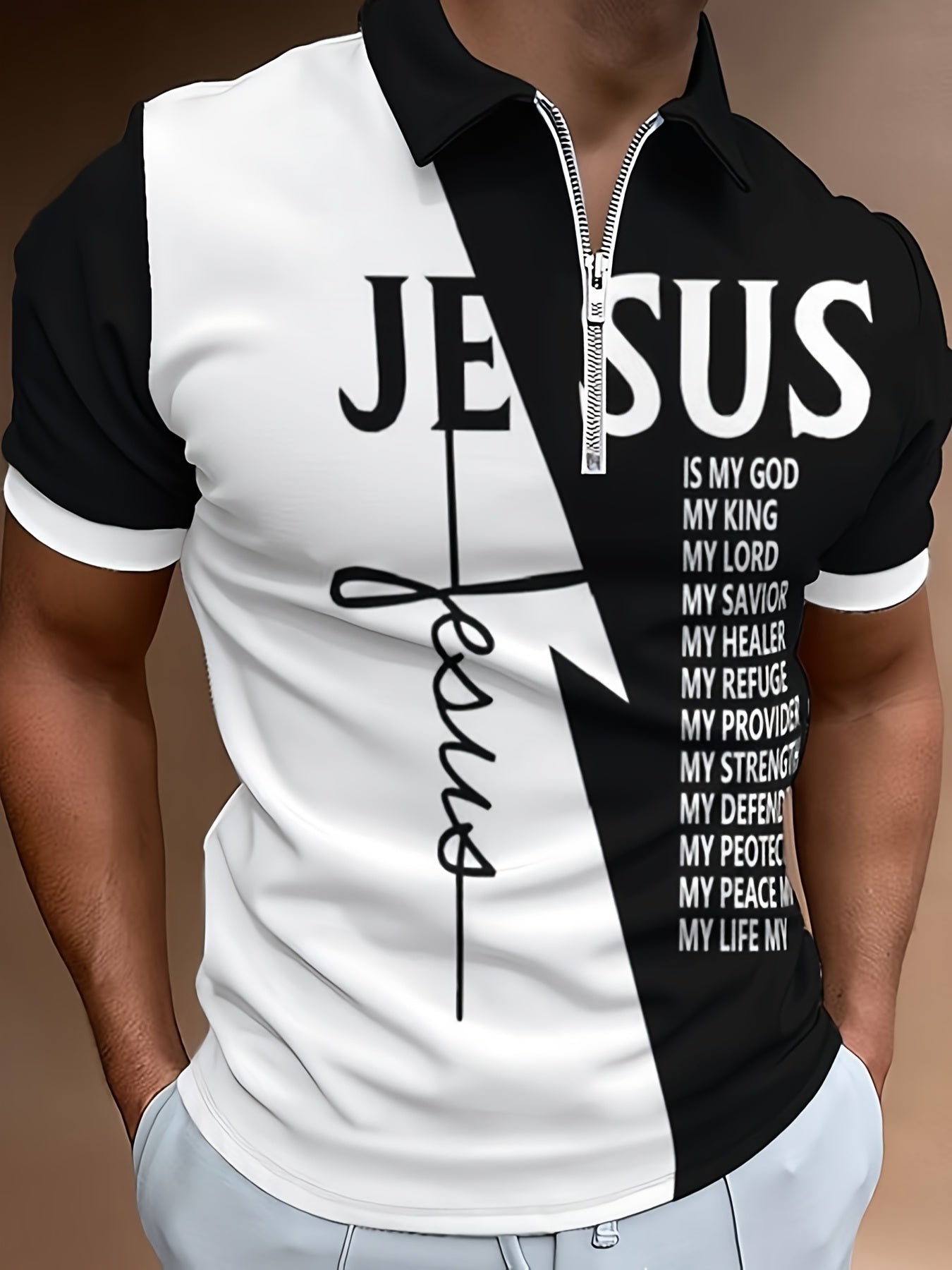 🔥👕【S-5XL】Nowa męska sportowa koszulka polo zapinana na zamek