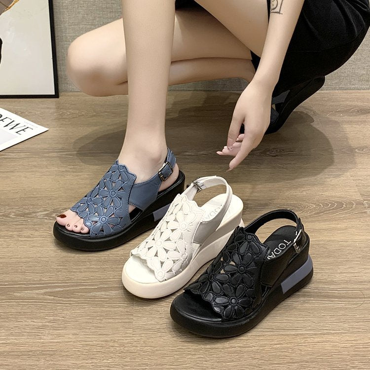 ✨【35-40】👡Sandały na obcasie w stylu retro z miękką podeszwą i miękką podeszwą