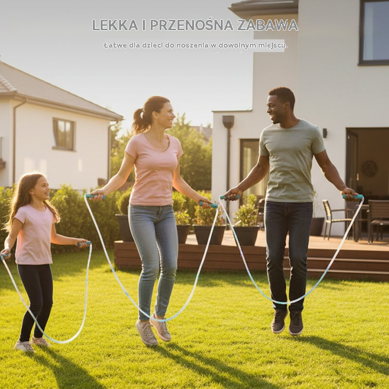 🏃【Kup 2, otrzymaj 2 gratis】🌈 Podświetlana skakanka LED dla dzieci