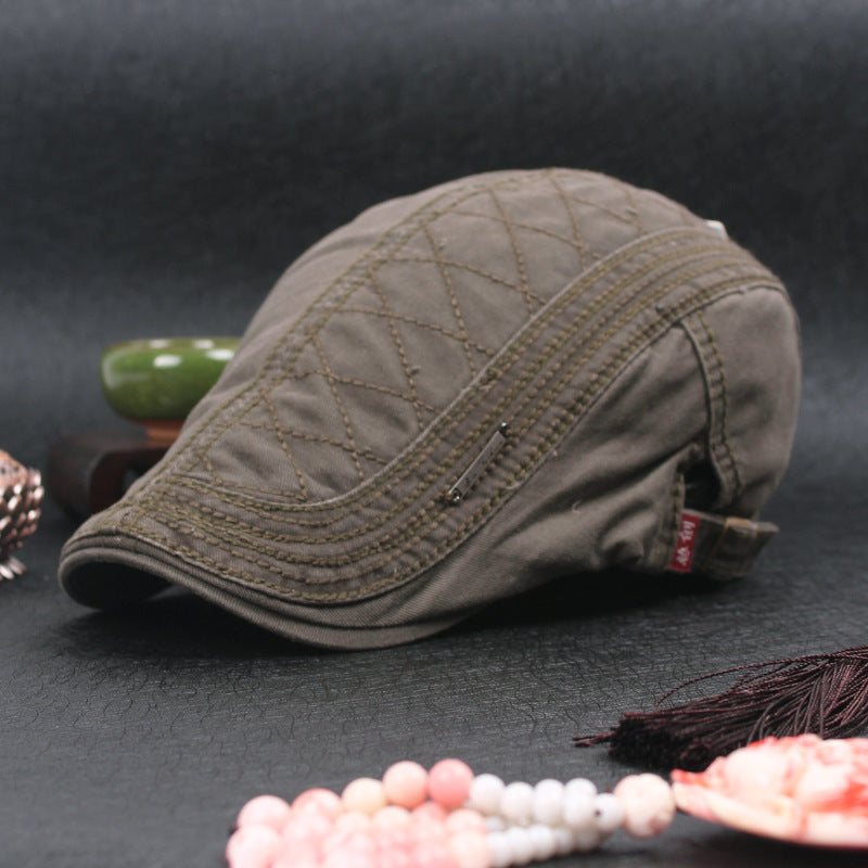 Regulowany dżinsowy beret w stylu vintage