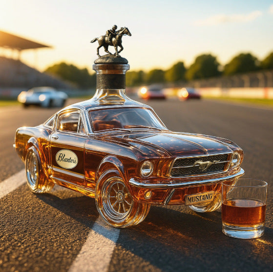 🚘Set de sticle de whisky cu design distractiv | Pahar de whisky în formă de mașină sport | Cadouri originale și decor elegant de bar