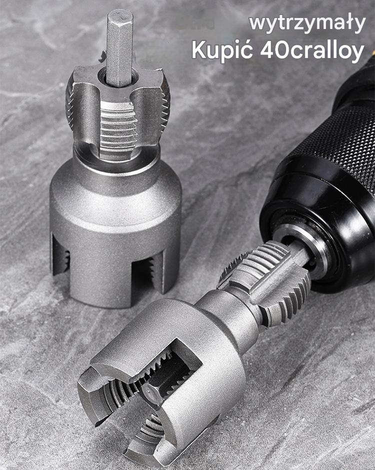 ✔️20 mm + 25 mm🛠️ Nowy typ wiertła ze zintegrowanym otwieraczem gwintów do rur wodnych wewnętrznych i zewnętrznych (dotyczy PPR, PEPVC)