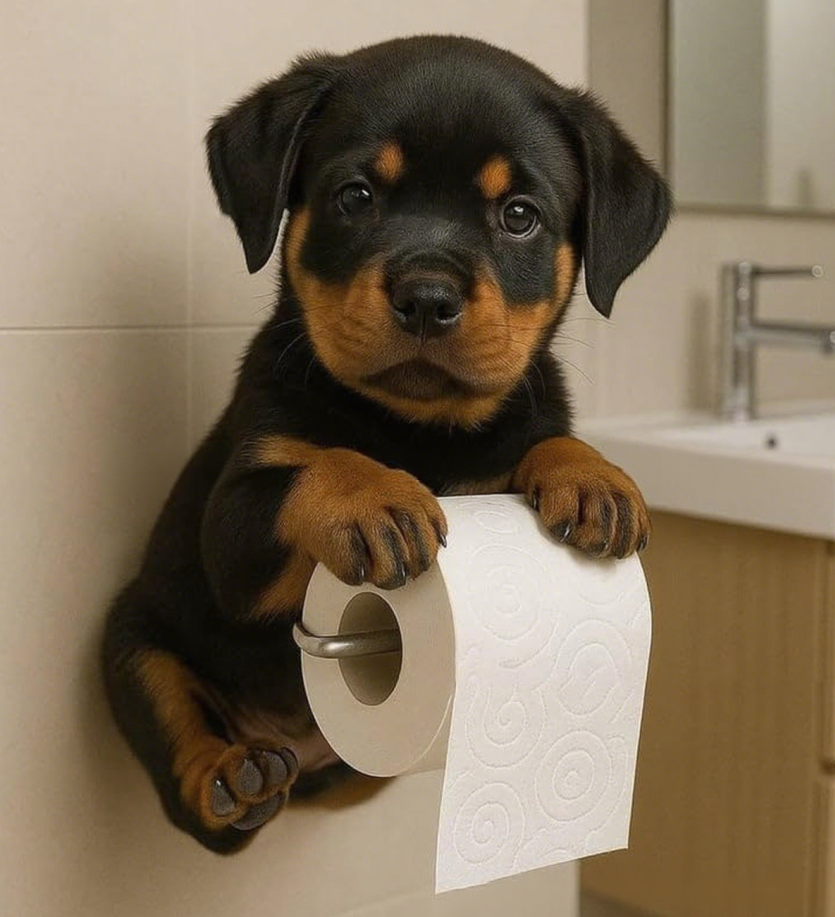【Neskorý letný výpredaj】🐕【Kúpte 1, získajte 1 zadarmo】Držiak na toaletný papier s motívom roztomilého šteniatka