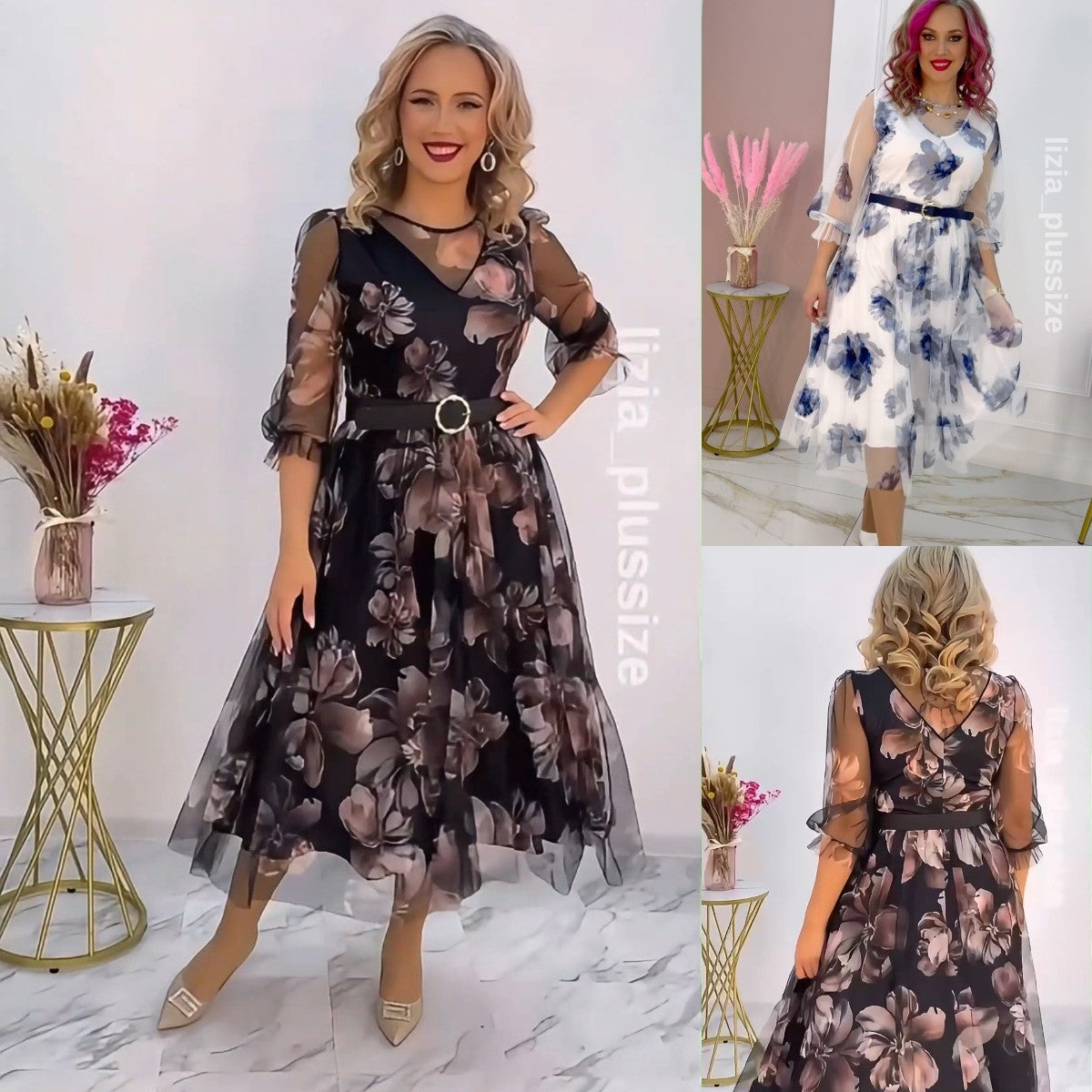 🌸💥【S-5XL】Nowa elegancka sukienka z nadrukiem