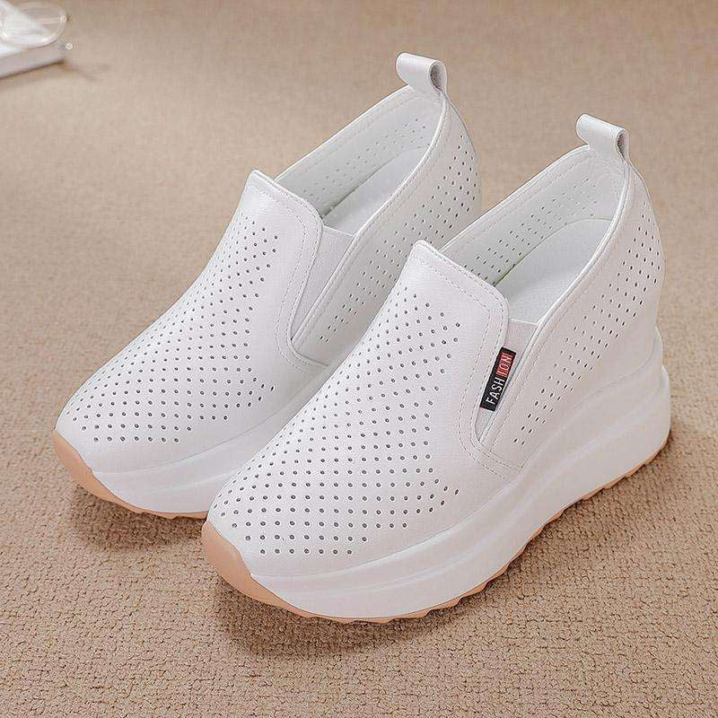 【35-40】2025 casualowe buty na koturnie dla kobiet, 100% skóra naturalna🔥 Darmowa wysyłka. ✅Płatność przy odbiorze