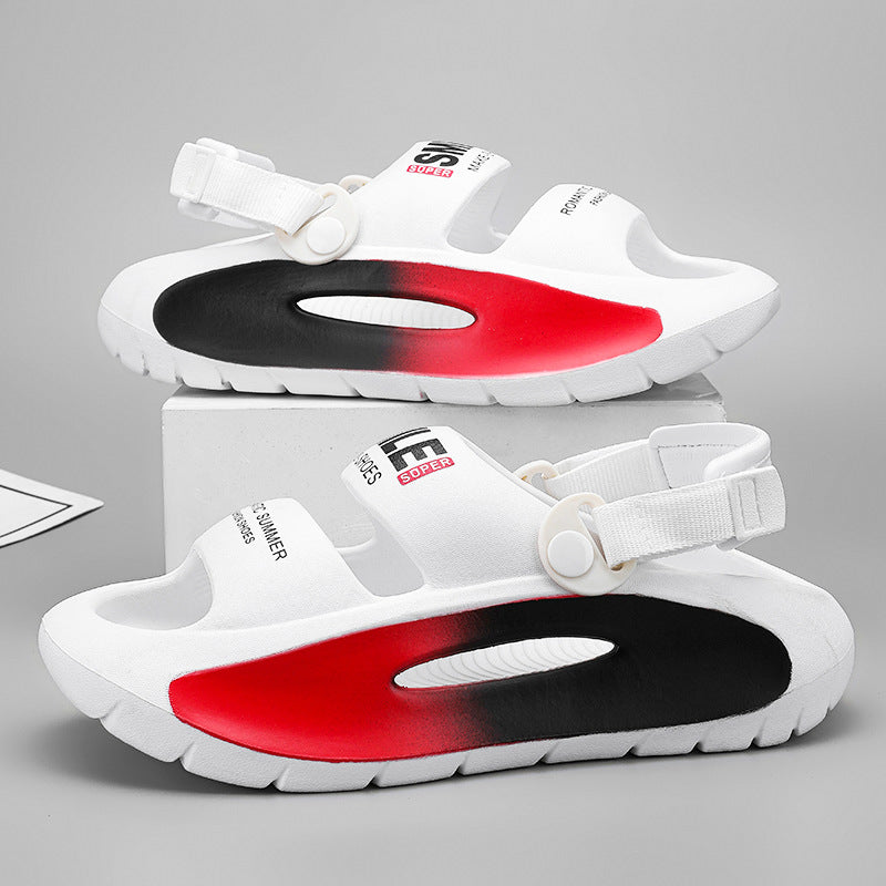 🏝【36-45】Sandały unisex Antypoślizgowe, oddychające, antyzapachowe buty plażowe Kapcie EVA