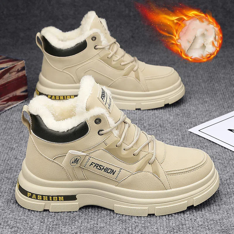 🔥🔥👞【39-44】2025 nowe męskie zimowe, pogrubione, aksamitne, ciepłe buty Martin