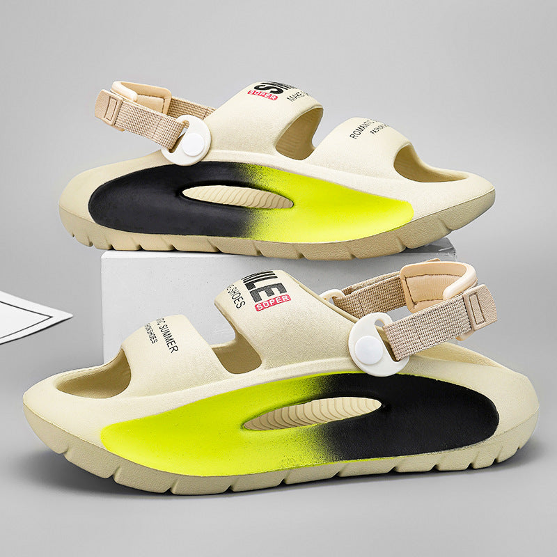 🏝【36-45】Sandały unisex Antypoślizgowe, oddychające, antyzapachowe buty plażowe Kapcie EVA