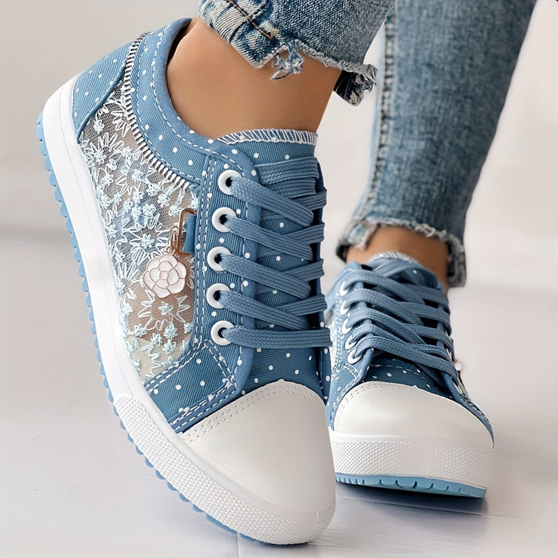 💕【35-42】 2024 modne, codzienne, płócienne buty z koronką 3609971