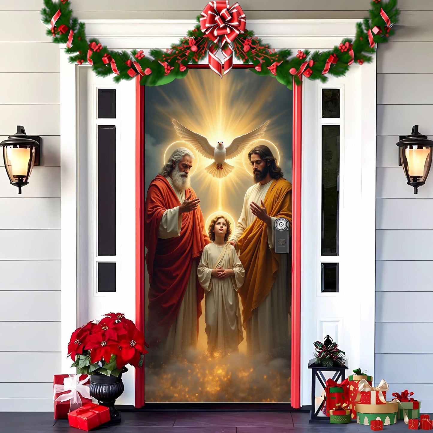 【Compra 1 y llévate 1 gratis】🎄Oferta anticipada de Navidad: 50 % de descuento en 🎅Decoraciones navideñas para puertas🎅