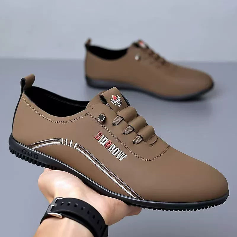 【39-44】👞Męskie buty biznesowe casualowe wykonane z oddychającej skóry ✅ antyzapachowe ✅ miękka skórzana podeszwa ✅ modne i uniwersalne