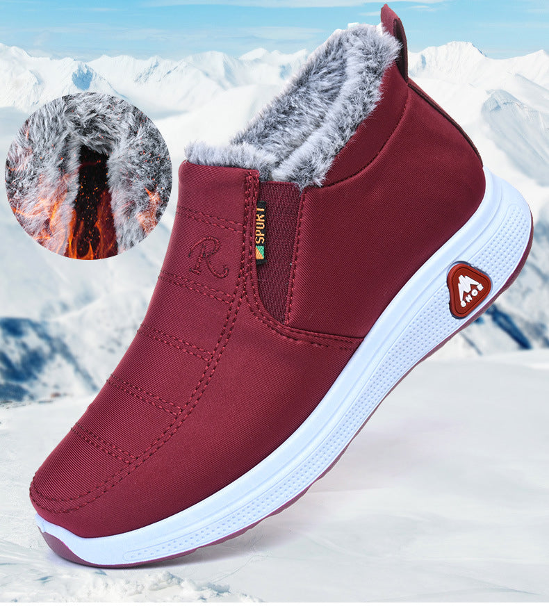 🔥Gruby aksamit🔥【35-41】Damskie ciepłe, bawełniane, wodoodporne buty zimowe