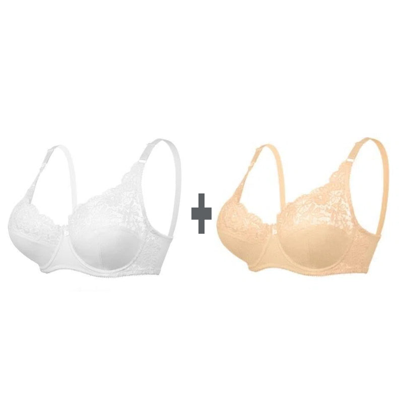 đ„50% de descuentođ„°ăCompra 1 y llĂ©vate 1 gratisăSujetador moldeador de encaje para mujer de talla grande con entretelas y aros