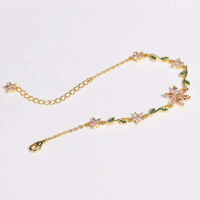 💕【Compra uno y llévate otro gratis】📢¡50% de descuento! 🔥Novedad 2026🔥: 🌼Pulsera Floral (Ideal para regalar)