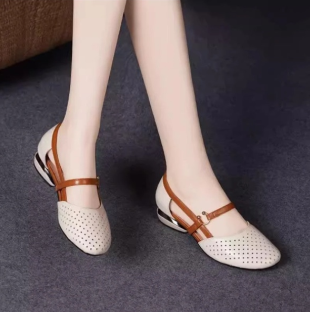 🔥🌴【35-42】2025 Wiosna Moda Eleganckie Sandały Damskie✅Wykonane ze skóry naturalnej✅Miękka podeszwa