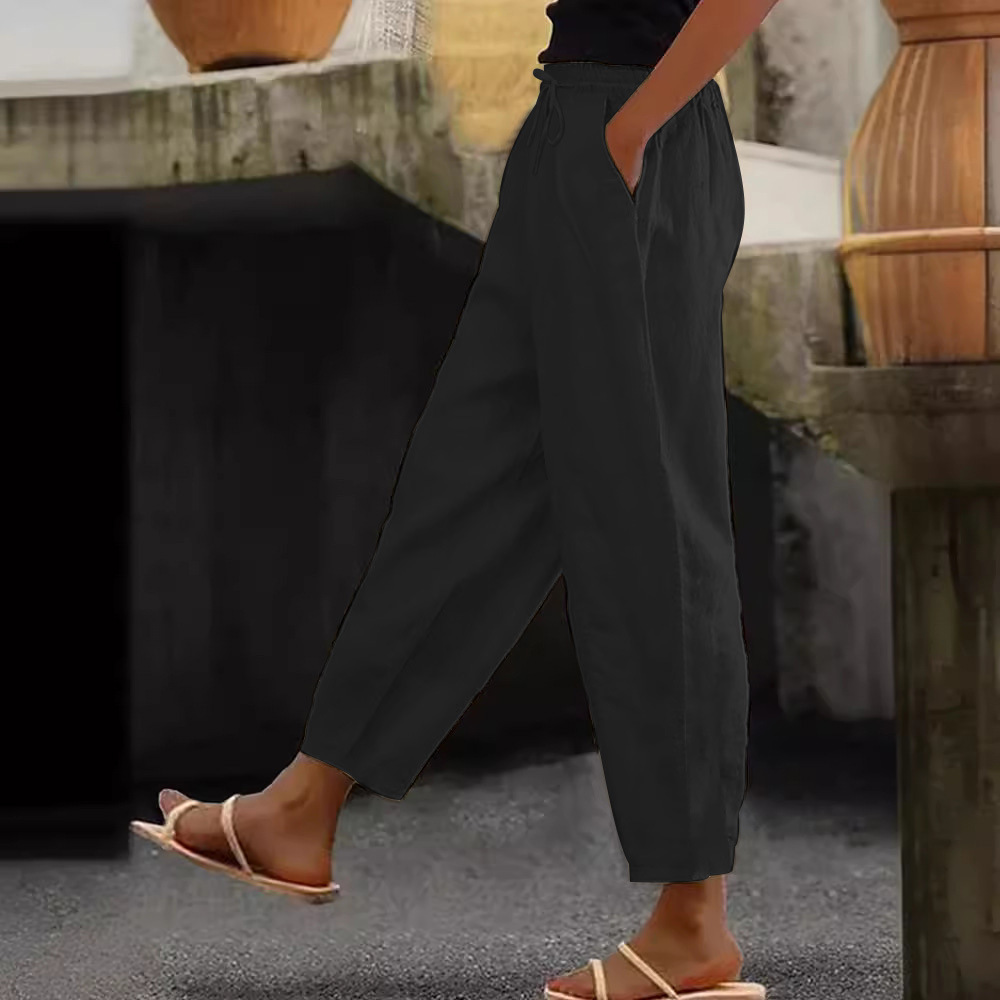 😍💕Zadnji dan promocije - 50% popust💕Ženske ležerne hlače iz bombaža in lana