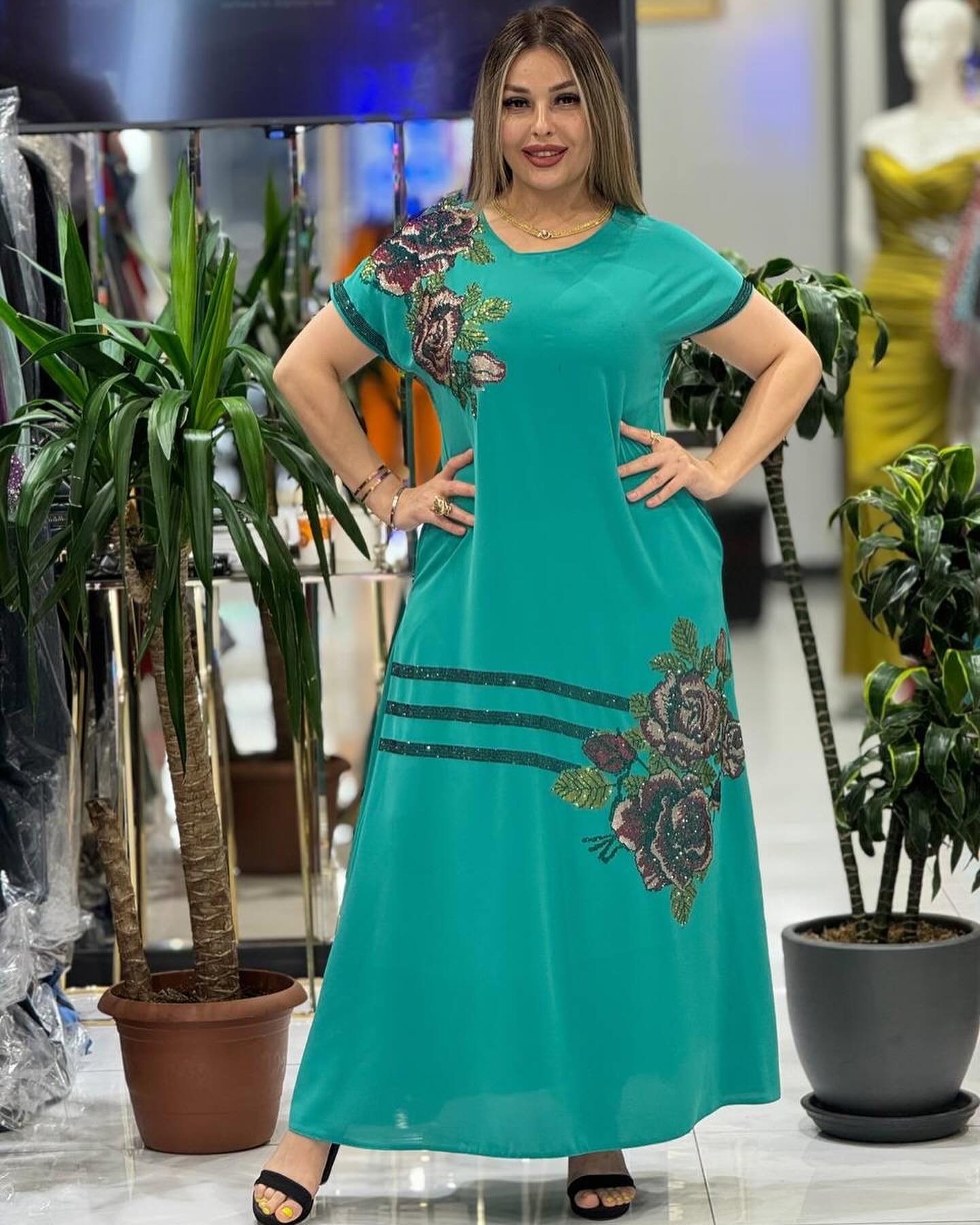 【S-5XL】⚜️2024 Modna damska elegancka sukienka z nadrukiem🌹🌹🌹