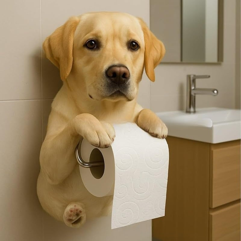 【Neskorý letný výpredaj】🐕【Kúpte 1, získajte 1 zadarmo】Držiak na toaletný papier s motívom roztomilého šteniatka