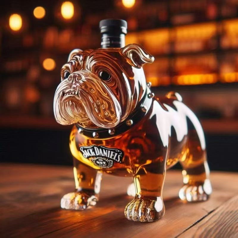 🧊🥃Zábavná fľaša whisky v tvare francúzskeho buldočka|Originálny darček a štýlová barová dekorácia