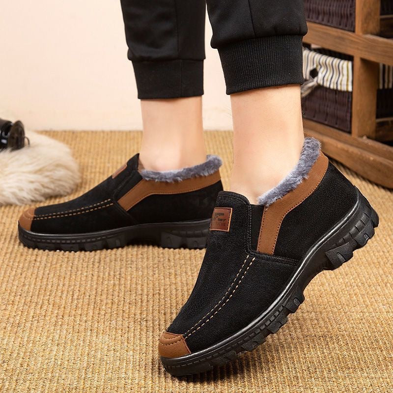🔥【39-44】👟2024 jesienne i zimowe buty śniegowe dla osób w średnim i starszym wieku, pogrubione i aksamitne, ciepłe
