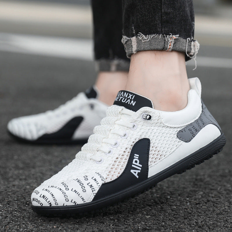 👟2025 pantofi sport casual respirabili pentru bărbați, din plasă, de vară nouă