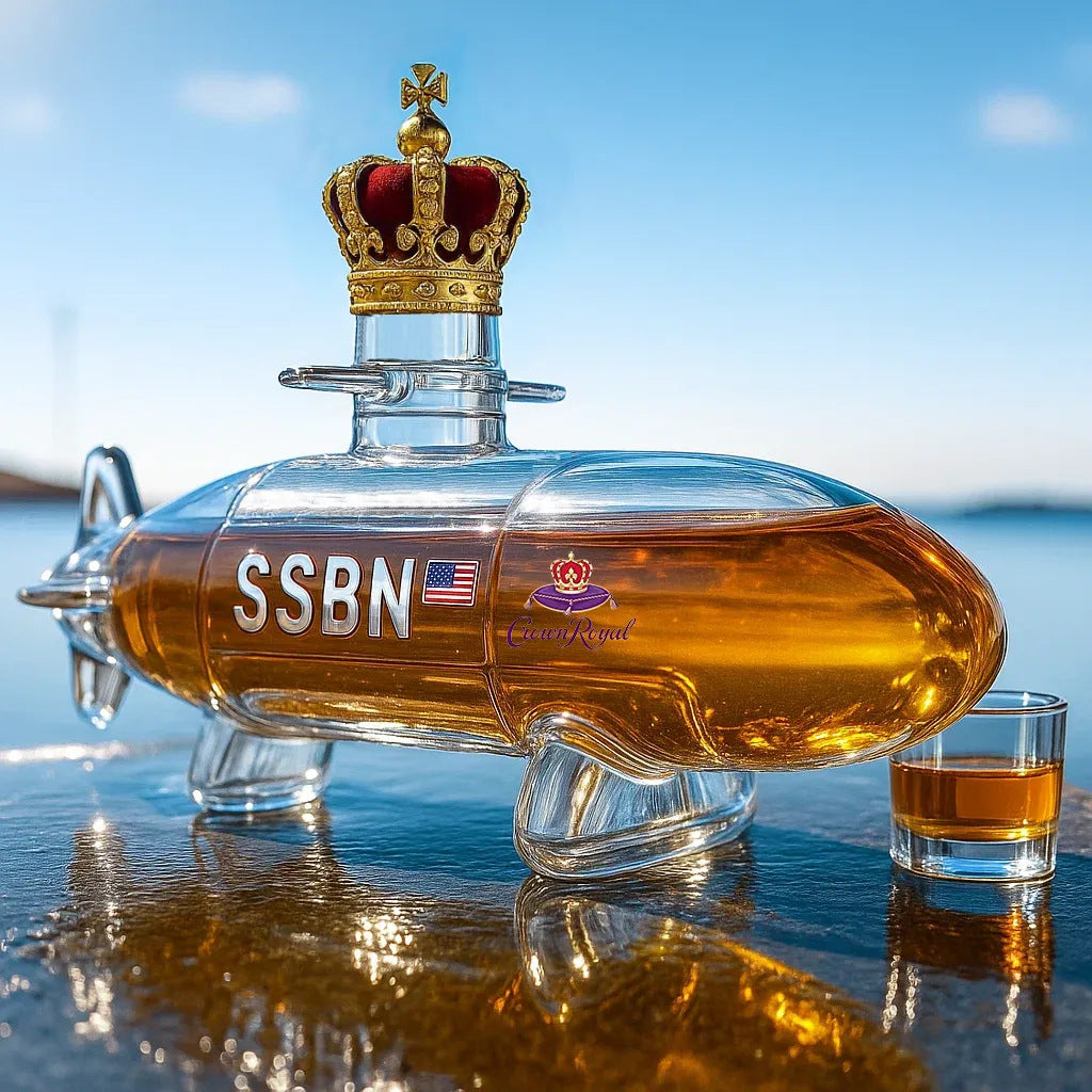 š¢ćKup 1, a 1 dostaniesz gratisćZestaw butelek whisky o zabawnym designieļ½Butelka whisky w ksztaÅcie Åodzi podwodnejļ½Oryginalny prezent i fajna dekoracja baru
