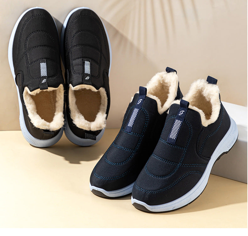 😀🎉 【Kup jeden, drugi dostaniesz gratis】🔥Gruby aksamit🔥【35-41】Ciepłe, bawełniane, wodoodporne buty zimowe dla kobiet